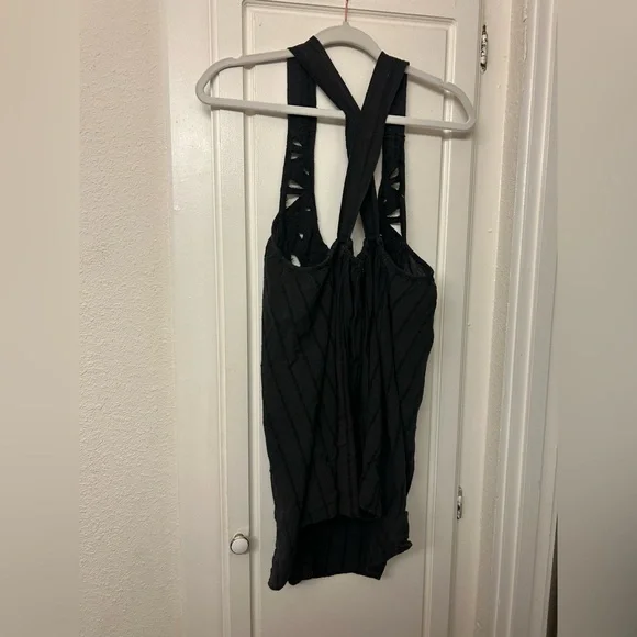 Billabong Black Tank Y2K Tunic Size Small Beach Top Shirt Long Tank - Picture 9 of 10